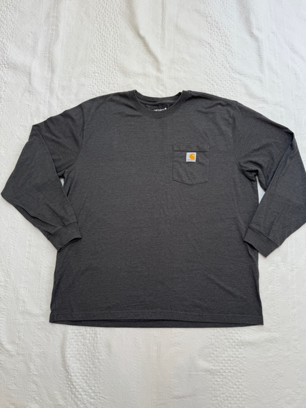 Carhartt Grey Long Sleeve Tee Shirt Men’s Size XL